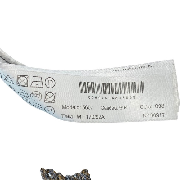 MASSIMO DUTTI Size M Lightweight Silver Glitter Lurex V-Neck Oversized Tan Coope - Picture 5 of 6